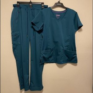 Healing Hands Purple Label Yoga Scrubs Set